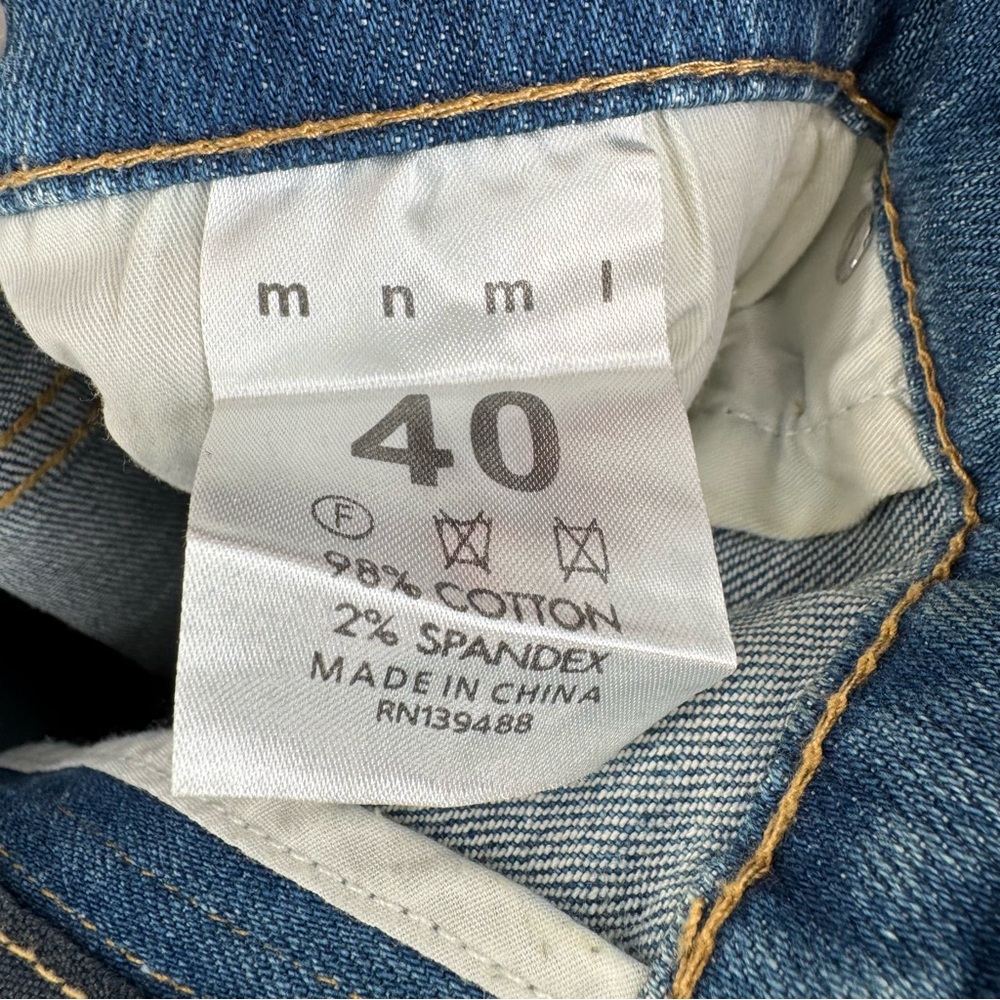 MNML Distressed Grunge Rhinestone Skinny Jeans Men’s Size 40 - Picture 11 of 12